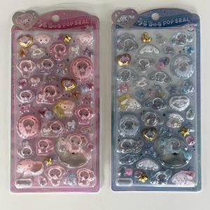 A287-A288 Sanrio hard gel pop seal sticker sheet (Left - melody A288)