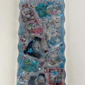 Alternative view of A293-A294 water and glitter 3d sticker sheet (Left - blue A294)