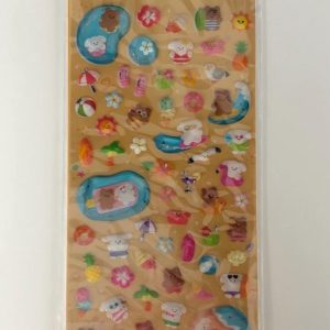 A276-A278 Waku Waku Summer Jewel sticker sheet (blue A277) - Image 2