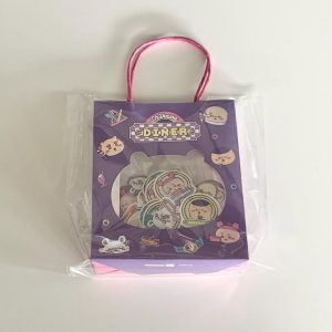 H18 Chiikawa diner bag sticker flakes (Right - purple) - Image 4