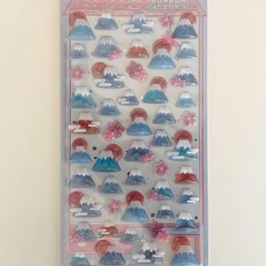 A297 bonbon drop 3d bubble Mount Fuji sticker sheet
