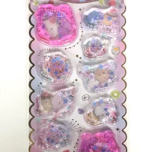 A305-A307 water and glitter 3d sticker sheet - Image 4