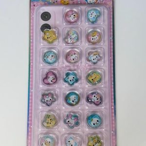 A316-A317 Kira Cora 3d plastic sticker sheet (left - blue A317) - Image 2