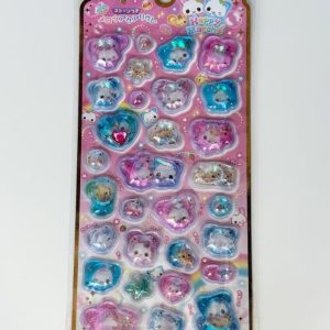 A318 water and glitter bubble sticker sheet