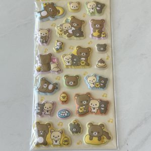 D68 2025 Rilakkuma Puffy Sticker Sheet
