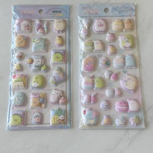D89C D89D 2025 Sumikkogurashi Puffy Sticker Sheet (Left D89C)