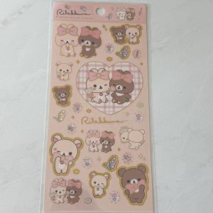 D89F D89G 2025 Rilakkuma Sticker Sheet Gold accents (Right (pink) D89G) - Image 2