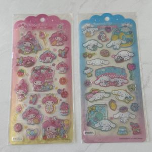 C120C C120D 2025 jelly sanrio sticker sheet glitter accents (Left MMelody C120C)