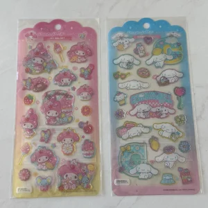 C120C C120D 2025 jelly sanrio sticker sheet glitter accents (Left MMelody C120C)