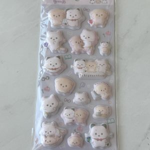 D89E San X Ishiyowa Chan Puffy Sticker Sheet