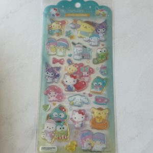 C120A C120B 2025 jelly sanrio sticker sheet glitter accents (Left Charac C120A) - Image 2