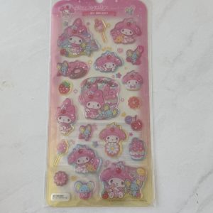 C120C C120D 2025 jelly sanrio sticker sheet glitter accents (Left MMelody C120C) - Image 3