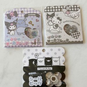 H21 2025 sanrio 3d plastic sticker flakes (Lower Monokuroboo)