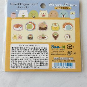 H22 2025 sanrio San X Rilakkuma Sumikko Sushi sticker flakes (Bottom Sumikko) - Image 5