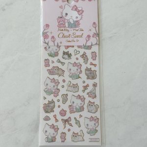 H23 2025 Hello Kitty Cinamoroll Clear Seal Sticker Sheet x Miki Takei (Right Cinamoroll) - Image 3