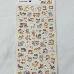 H23 Mind Wave Little Mewing cat sticker sheet