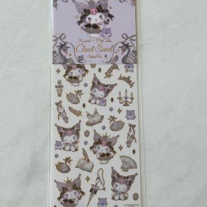 H23 2025 Kuromi My Melody Clear Seal Sticker Sheet x Miki Takei (Left Kuromi) - Image 2