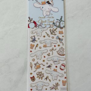 H23 2025 Hello Kitty Cinamoroll Clear Seal Sticker Sheet x Miki Takei (Right Cinamoroll) - Image 2