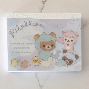 U22 2020 Rilakkuma dinosaur silver memo
