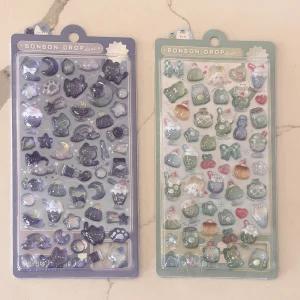 F1-F2 Bonbon Drop bubble sticker sheet